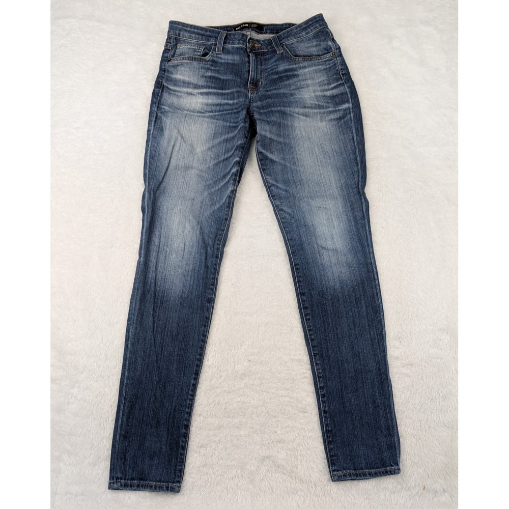 Big Star Maddie Jeans Women's 27R (30x31) Skinny Blue Mid Rise Stretch